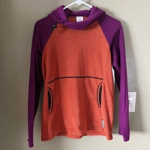 Melanzana micro grid hoodie